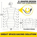 Premium 8-Tier Stainless Steel Clothes Hangers – 2 Pack