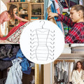 Premium 8-Tier Stainless Steel Clothes Hangers – 2 Pack