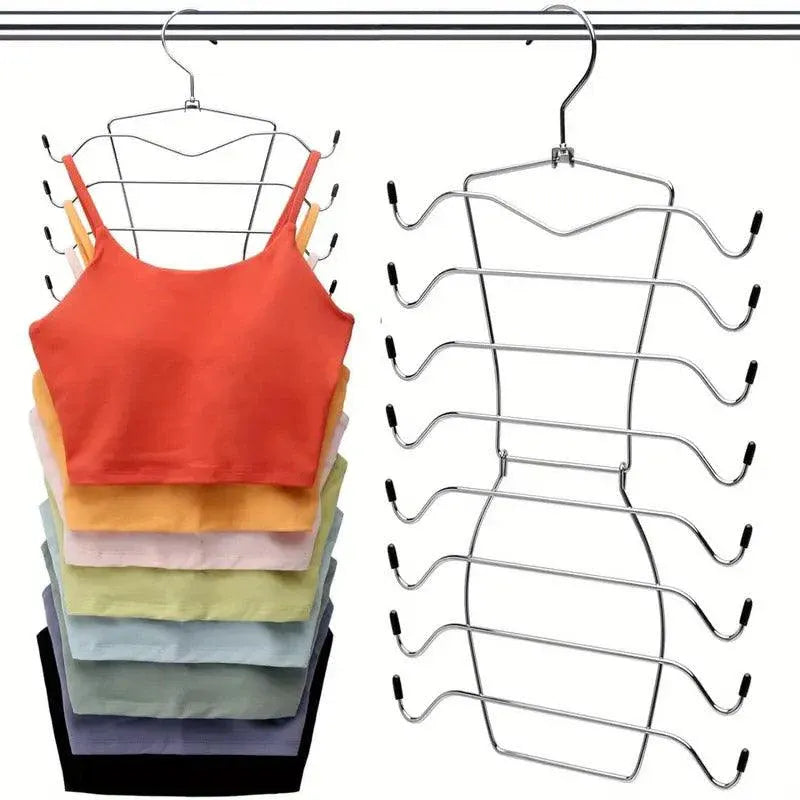 Premium 8-Tier Stainless Steel Clothes Hangers – 2 Pack