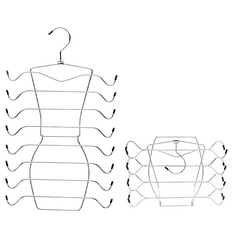 Premium 8-Tier Stainless Steel Clothes Hangers – 2 Pack
