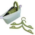 Premium Portable Folding Clothes Hangers – Blue 8 Pack with Storage Bag