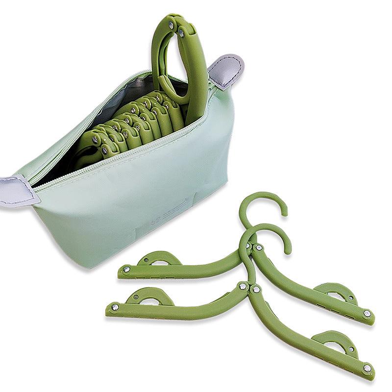 Premium Portable Folding Clothes Hangers – Blue 8 Pack with Storage Bag