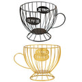Premium Metal Snack & Coffee Capsule Organiser – Black