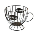 Premium Metal Snack & Coffee Capsule Organiser – Black