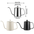 Premium Black Stainless Steel Gooseneck Hand Drip Coffee Pot Pour Over Kettle