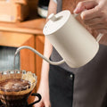Premium Silver Stainless Steel Gooseneck Hand Drip Coffee Pot Pour Over Kettle