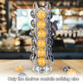 Premium Silver 24 Pod Rotating Coffee Capsule Holder Rack