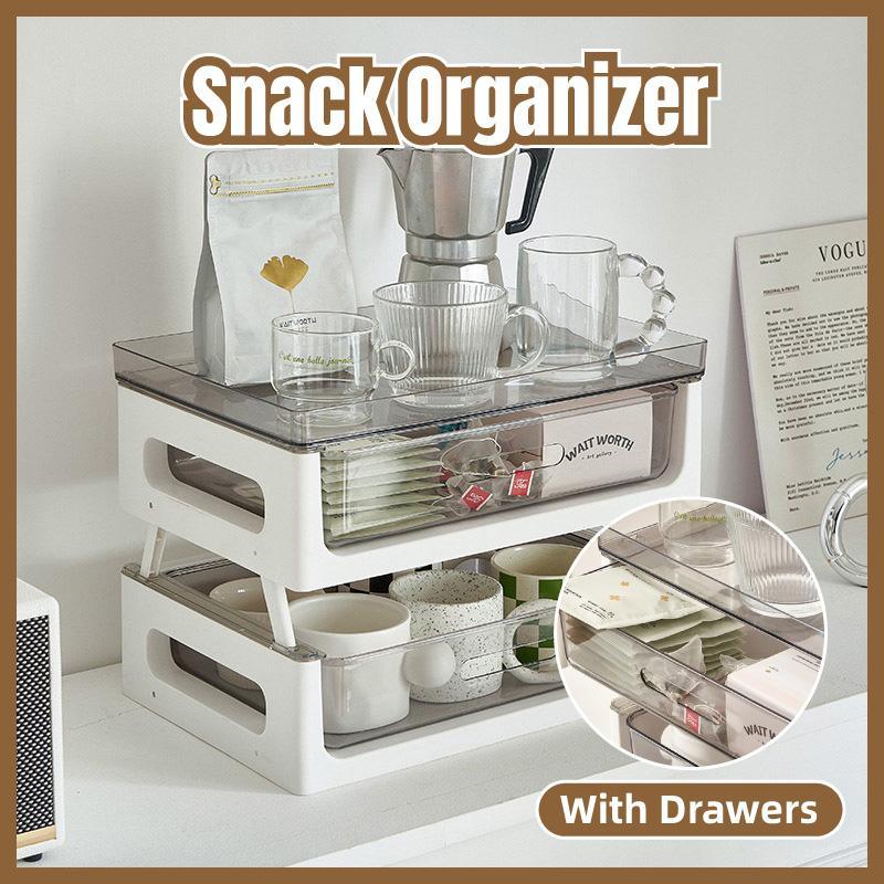 Two-Tier Drawer Desktop Organizer for Home or Office