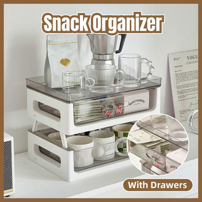 Two-Tier Drawer Desktop Organizer for Home or Office