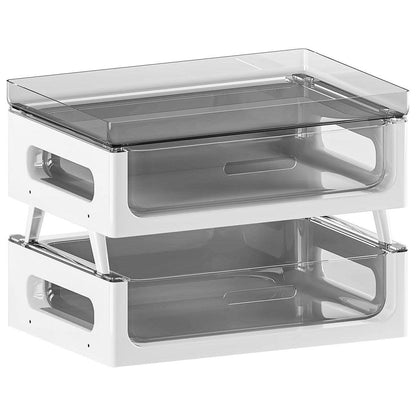 Two-Tier Drawer Desktop Organizer for Home or Office