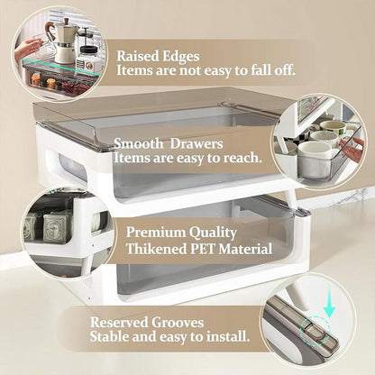 Two-Tier Drawer Desktop Organizer for Home or Office