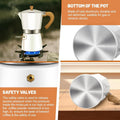 Portable Coffee Maker Wood Grain Handle Outdoor Manual Espresso Machine Camping - Beige-300ml - SuperSaverAU - view 5