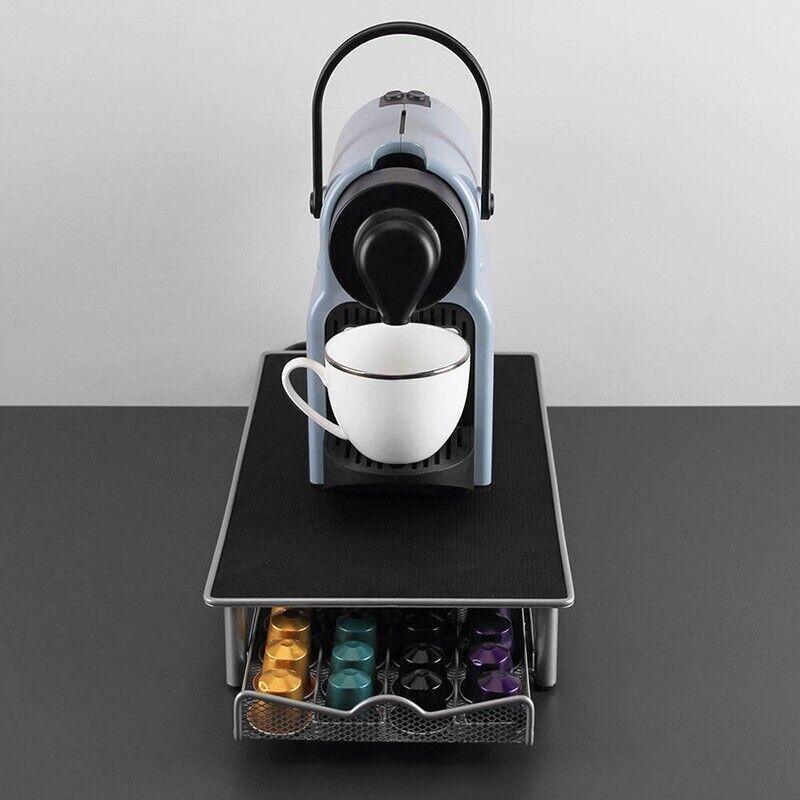 Coffee Capsule Drawer Holder for 40 Nespresso Pods - Non-Slip Rack