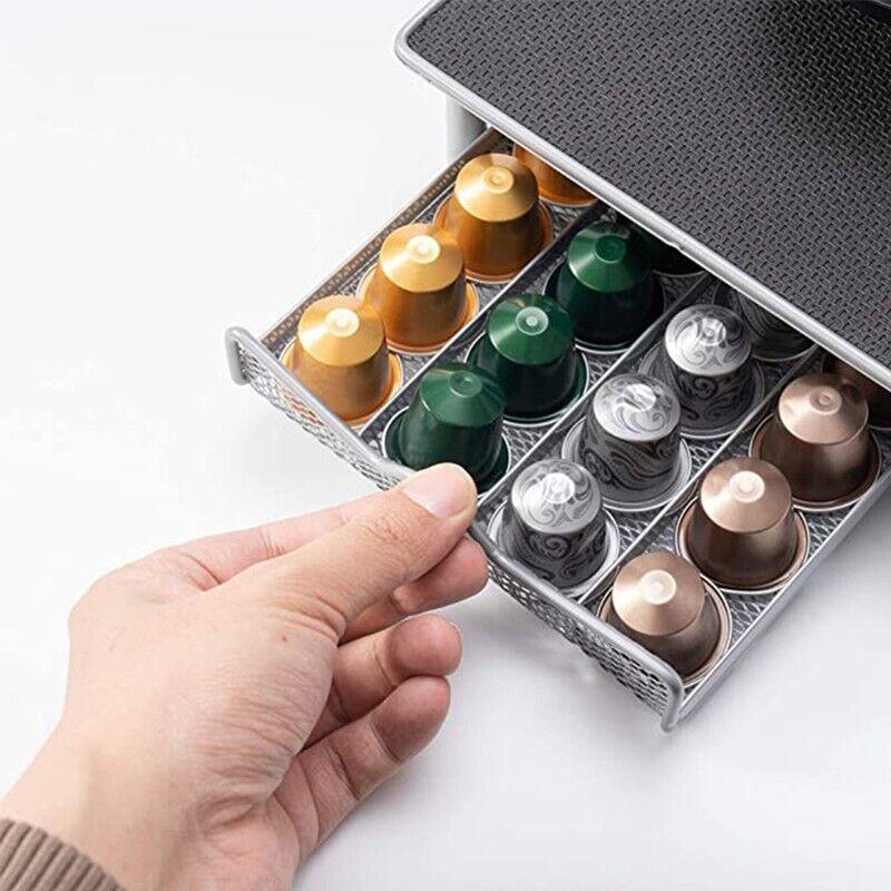 Coffee Capsule Drawer Holder for 40 Nespresso Pods - Non-Slip Rack - SuperSaverAU - view 5