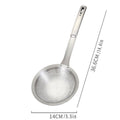 304 Stainless Steel Colander 5.5 Inch with Long Anti-Scald Handle & Thick Mesh - SuperSaverAU - view 3
