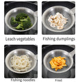 304 Stainless Steel Colander 5.5 Inch with Long Anti-Scald Handle & Thick Mesh - SuperSaverAU - view 4