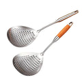 Premium 304 Stainless Steel Colander Strainer Spoon – Long Handle