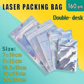 100/200X Iridescent Zip Bags for Food Storage & Holographic Makeup Pouch - 14*20cm 200PCS - SuperSaverAU - view 1