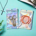 100/200X Iridescent Zip Bags for Food Storage & Holographic Makeup Pouch - 14*20cm 200PCS - SuperSaverAU - view 3