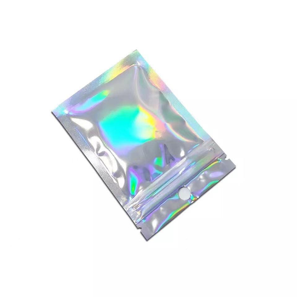 100/200X Iridescent Zip Bags for Food Storage & Holographic Makeup Pouch - 20*30cm 100PCS - SuperSaverAU - view 7