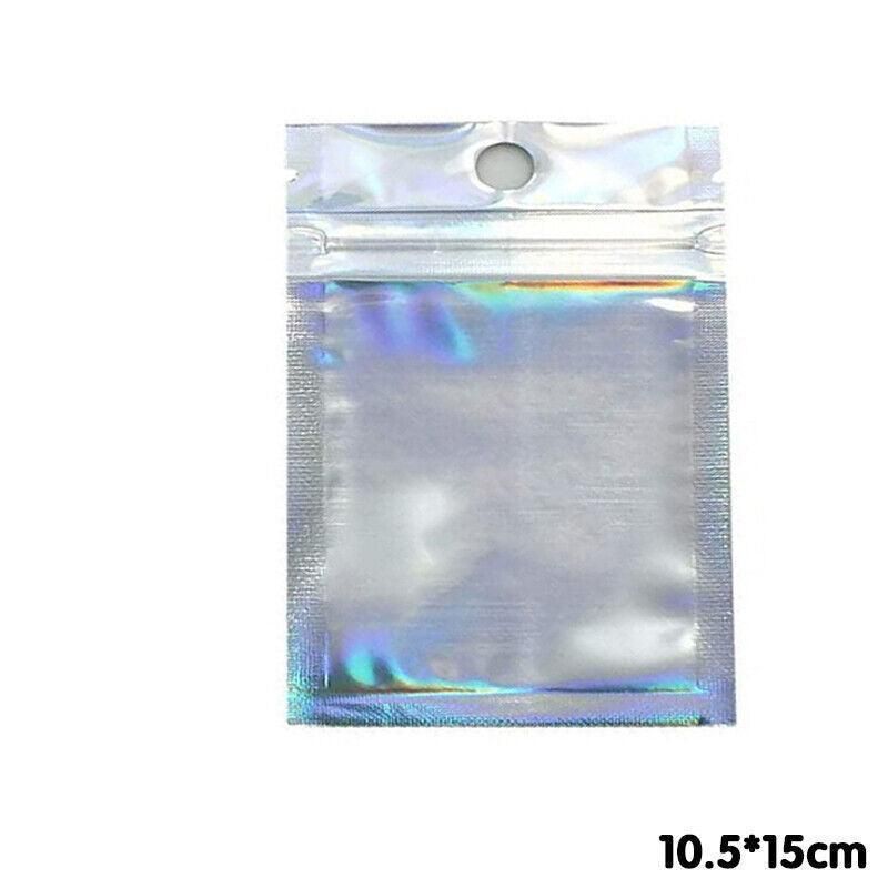 Premium Iridescent Resealable Zip Bags – 7 x 10cm, 200 Pack