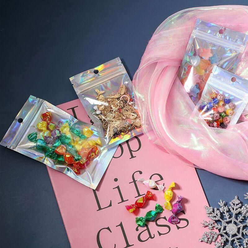 Premium Iridescent Resealable Zip Bags – 9 x 12cm, 200 Pack