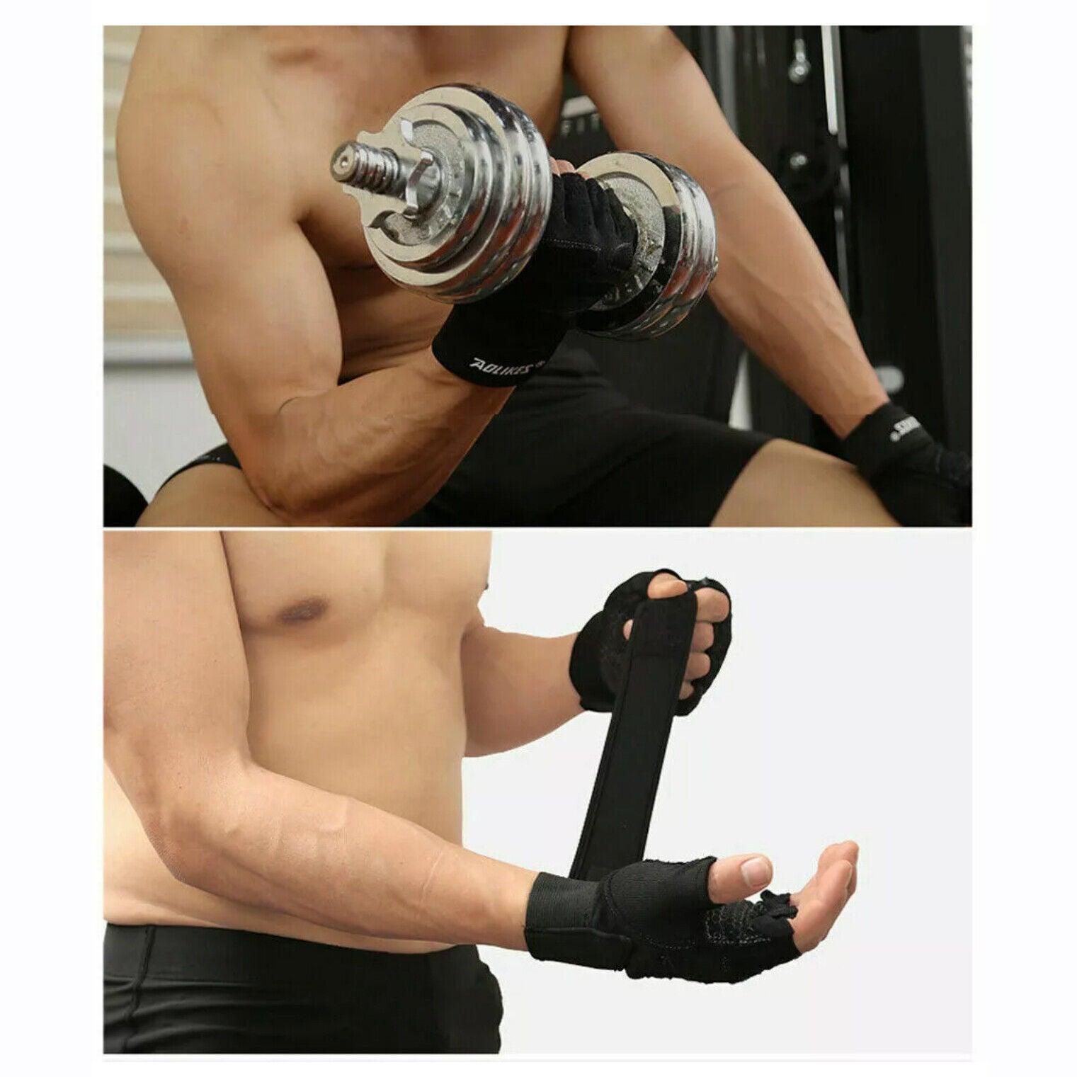 XL Aolikes Weight Lifting Gloves for Fitness & Cycling - Grey - SuperSaverAU - view 4