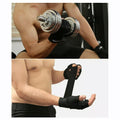 Aolikes Fingerless Weight Lifting Gloves with Anti-Slip Palm & 20in Wrist Wrap - Red, L