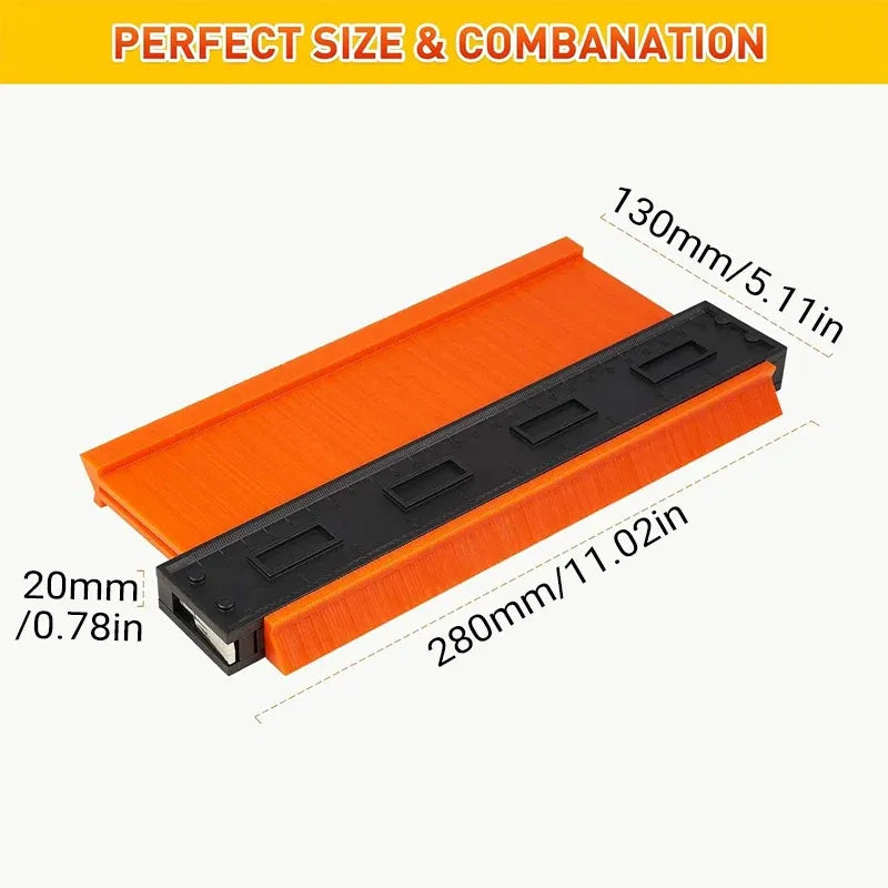 Premium Contour Gauge Duplicator with Locking Mechanism - 10 Inch