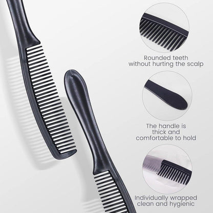 Individually Wrapped Combs 18cm - 50PCS for Hotel, Restaurant, Travel - Blue