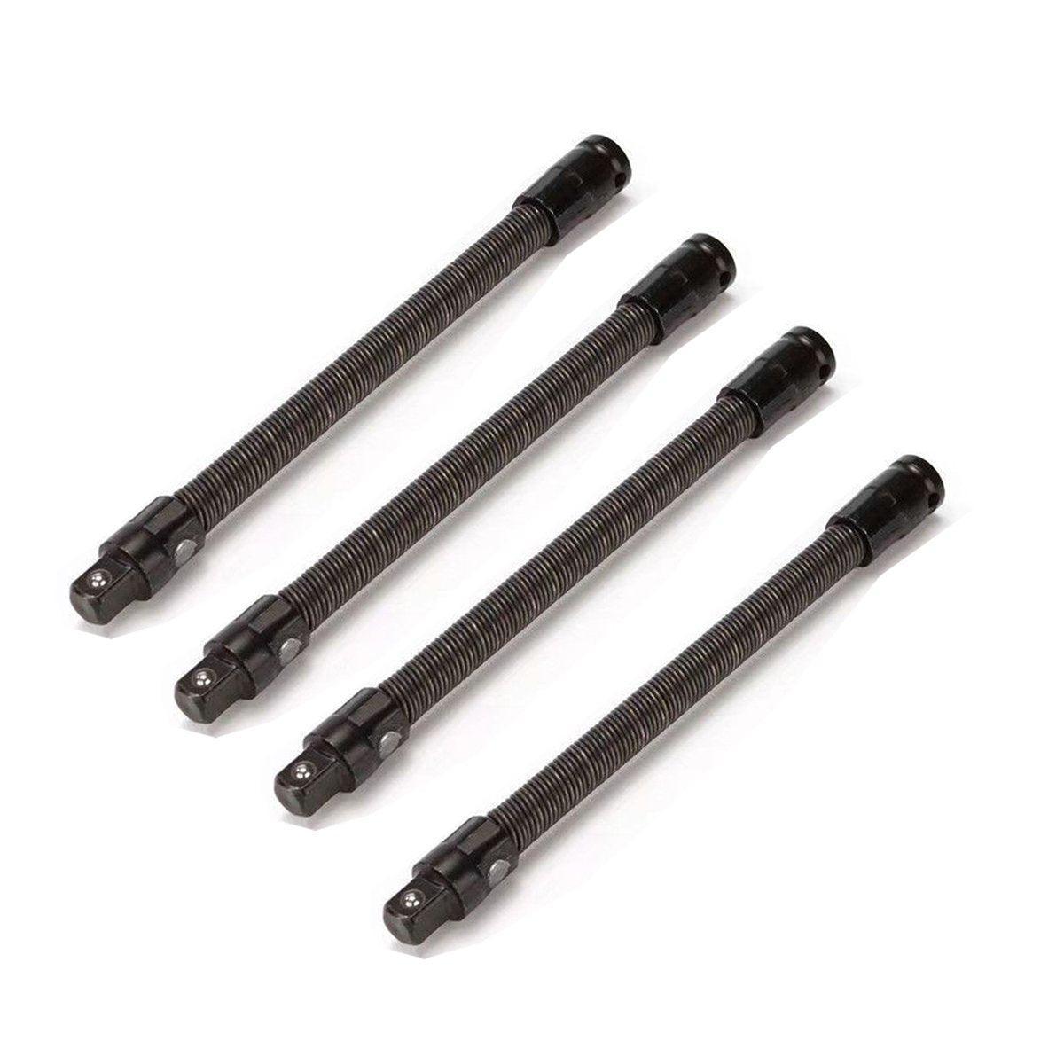 4-Piece Flexible Shaft Extension Rods for Wrenches