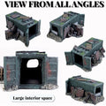 Aquarium Wreckage Container Decoration, 21x25x12.5 cm, Grey, Hiding Spots for Fish & Shrimp - SuperSaverAU - view 5
