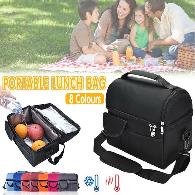 Premium Insulated Lunch Bag Cooler - Grey, 8L