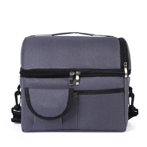 Premium Insulated Lunch Bag Cooler - Grey, 8L
