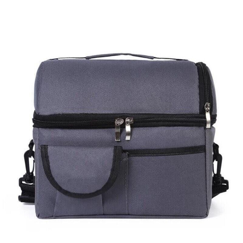 Premium Insulated Lunch Bag Cooler - Grey, 8L