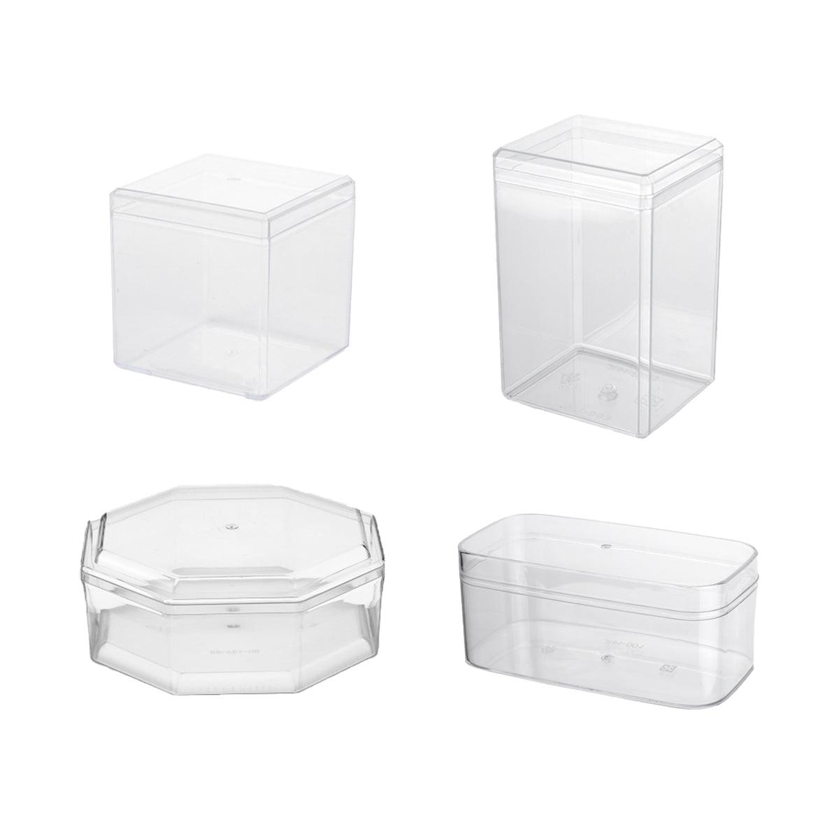 20pcs Transparent Biscuit Box Set - 5.5x9.5cm Cake Storage