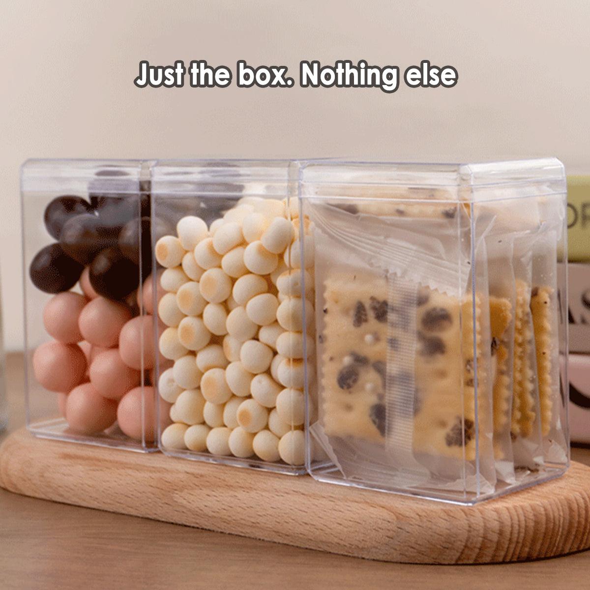 20pcs Transparent Biscuit Box Set - 5.5x9.5cm Cake Storage