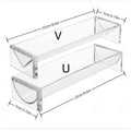 Premium Transparent Acrylic Biscuit Display Trays – 22 x 7cm, 2 Pack