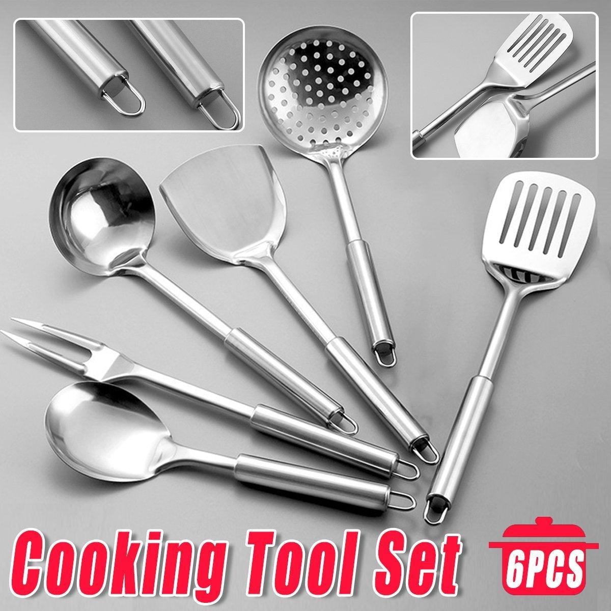 Premium Stainless Steel Kitchen Utensil Set – 6 Piece