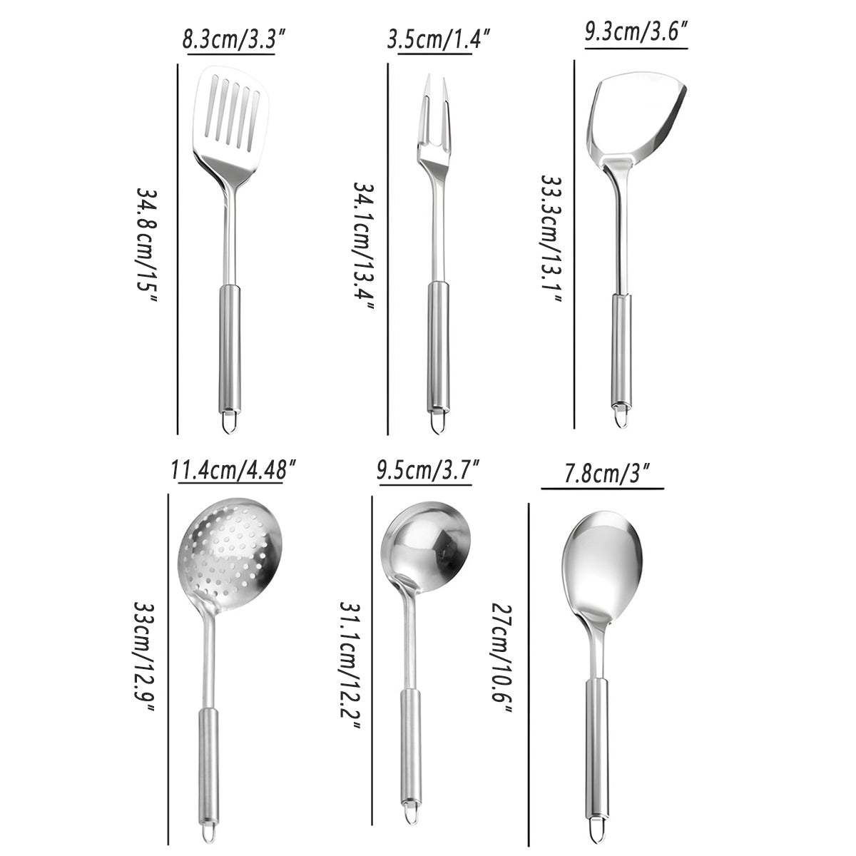 Premium Stainless Steel Kitchen Utensil Set – 6 Piece