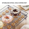 Premium Collapsible Black Mesh Cake Cooling Rack