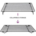Premium Collapsible Black Mesh Cake Cooling Rack