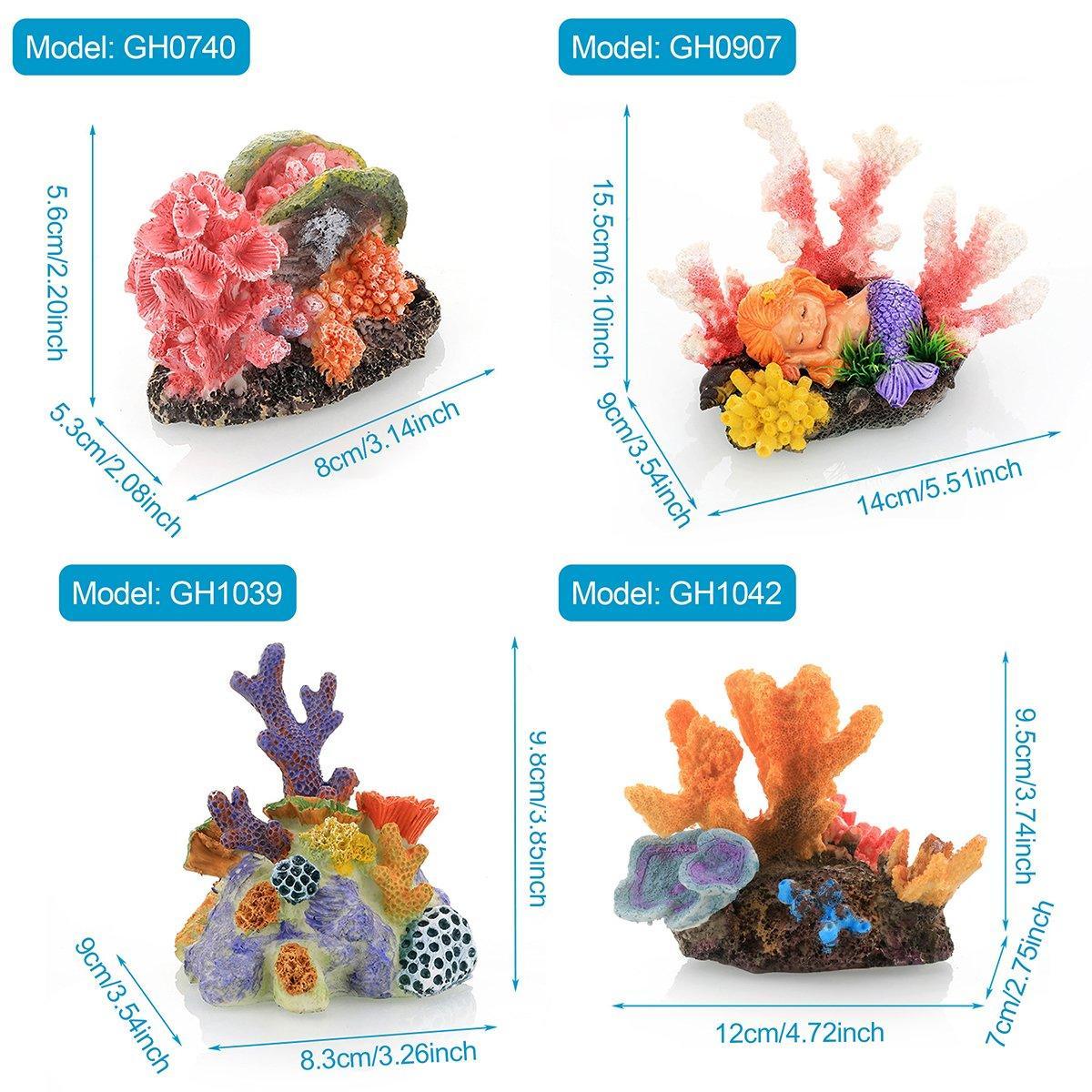 Simulation Coral Landscaping Decoration, Multicolour, 16.2cm x 15.5cm