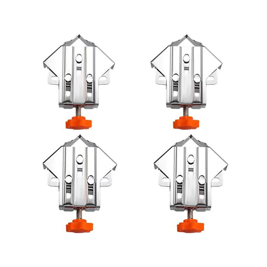 Premium 90° Right Angle Clamp Set – Closed Style 4 Pack
