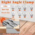 Premium 90° Right Angle Clamp Set – Closed Style 4 Pack