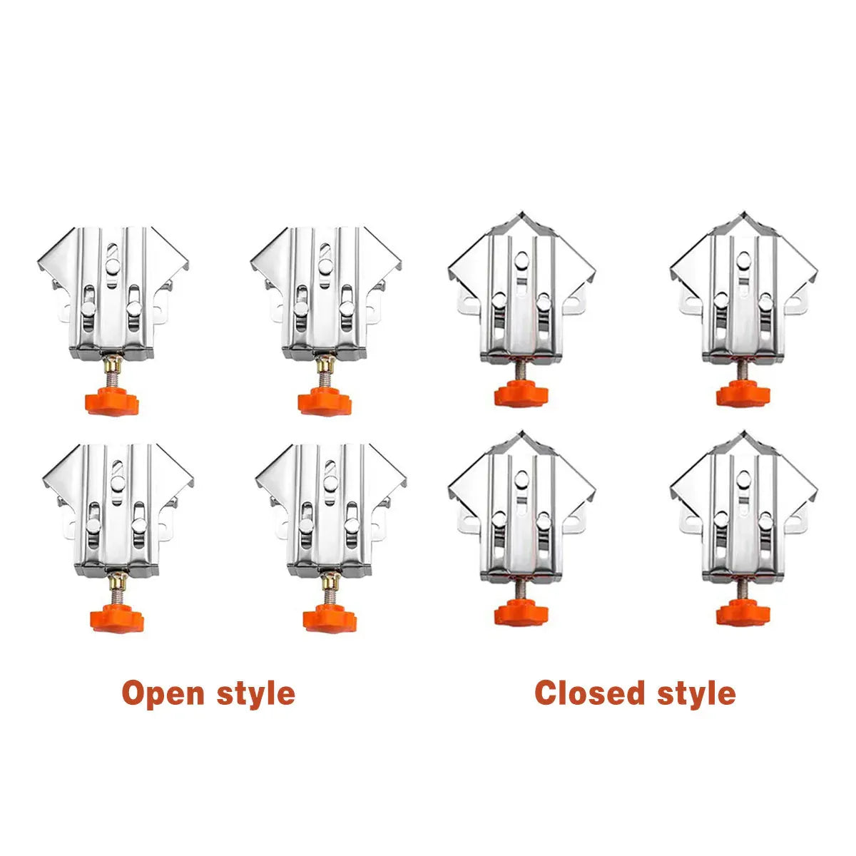 Premium 90° Right Angle Clamp Set – Closed Style 4 Pack