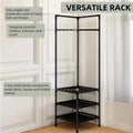 70-Inch Floor Standing Corner Coat Rack - Multifunctional Storage Organizer - SuperSaverAU - view 4