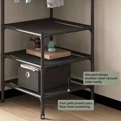 70-Inch Floor Standing Corner Coat Rack - Multifunctional Storage Organizer