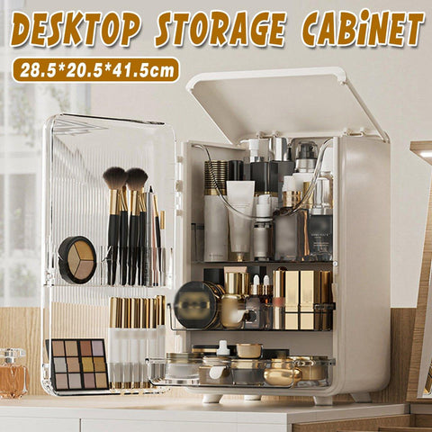 Premium Large Capacity Makeup Organiser with Magnetic Lid