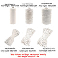 Cotton Rope Macrame Cord 12mm x 50m, Natural Cotton, DIY Craft, Binding String - SuperSaverAU - view 3
